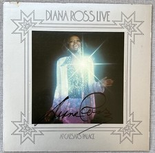 Diana Ross Signed In Person Live At Caesars Palace Vinyl Record LP - Authentic