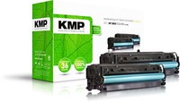 Kmp Doublepack H-T157D Schwarz Tonerkartusche Ersetzt Hp Laserjet Hp 305A (CE410