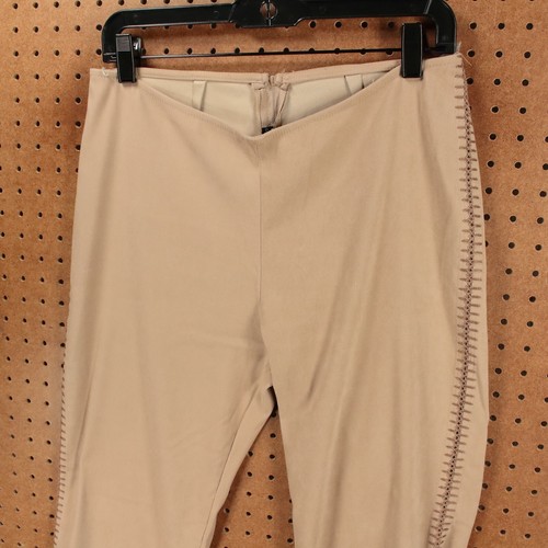 vtg 00s y2k nude lace up flare pants 