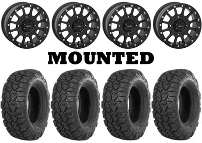 Kit 4 ITP UltraCross R-Spec 32x10-15 on System 3 SB-5 Beadlock Matte Black 1KXP