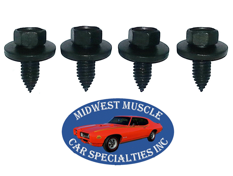 GM Body Fender Grille Trunk Frame Factory Correct 3/8-16 Bolt Bolts 4pcs H