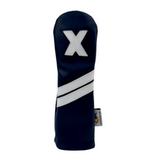 Sunfish Leather Golf Hybrid Headcover - Navy and White 