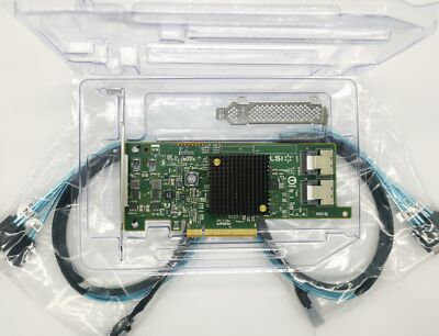 LSI OEM 9207-8i 6Gbs SAS HBA FW: P20 IT Mode For ZFS FreeNAS unRAID 2*SATA  Cable
