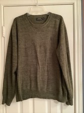 Polo Ralph Lauren Crew Neck Sweater Long Sleeve Mens X-Large Gray 100 Cotton