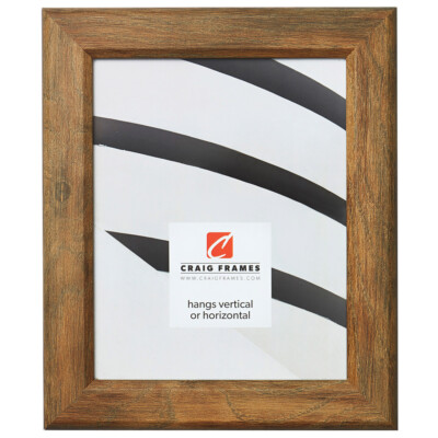 Craig Frames Arthur, 1.5 Inch Brown Faux Barnwood Picture Frame Poster Frame
