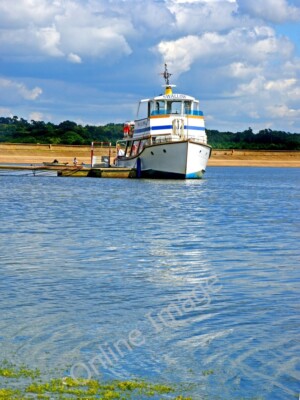 Photo 6x4 Leisure Trip Lower Cousley Wood Leisure boat at Bewl Water Rese c2008