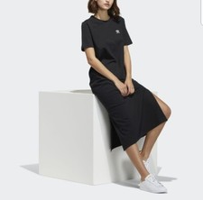 Adidas Ladies Long Dress Trefoil Logo Women
