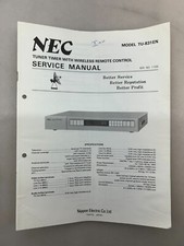NEC TU-831EN Original Service Manual Free Shipping