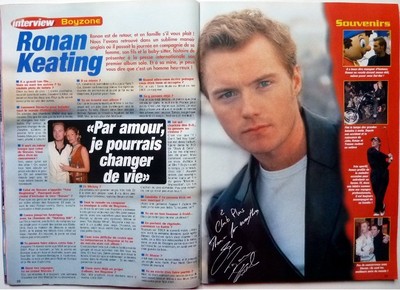 RONAN KEATING => 2 pages French Clipping (year 2000) !!!