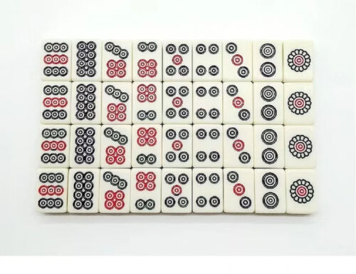 Portable Chinese Mahjong Set 144 Tiles NEW IN BOX Classic Travel Party Game Kit - Picture 11 of 14