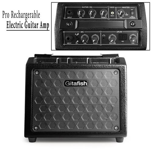 Electric Guitar Amp Mini Portable Guitar Amplifier Speaker Rechargeable Battery eBay