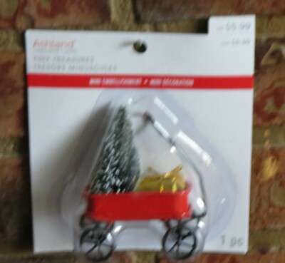 Ashland Tiny Treasures  Mini Embellishment Christmas Wagon