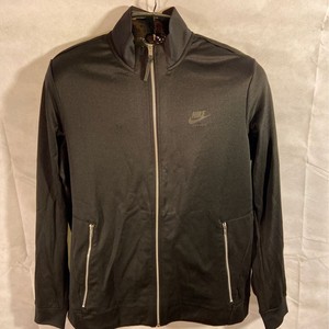 Download Nike Mens Air Max Track Jacket Black Full Zip Mock Neck ...