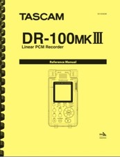 Tascam DR-100MKIII DR-100 MKIII Registratore MANUALE DI RIFERIMENTO