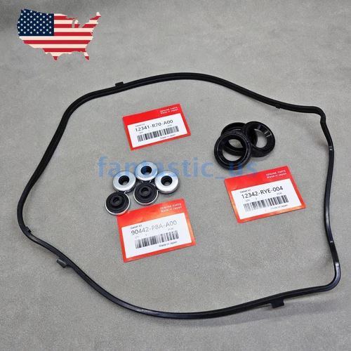 NEW FRONT Valve Cover Gasket SET Tube Seals For V6 Honda Acura 08-17 - Picture 6 of 6