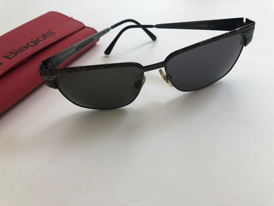 NUEVO Gafas de sol Laura Biagiotti vintage años 80 T176/S tortuga/metal Foto 2 de 4