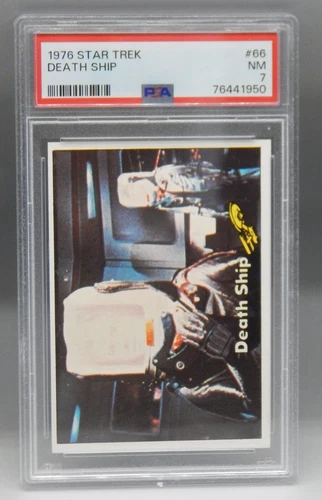 1976 vintage Topps STAR TREK trading card #66 Death Ship KIRK Spock  tos PSA 7