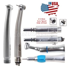 Dental High Speed Turbine / Low Speed Handpiece Contra Angle 4H/2H Motor Push