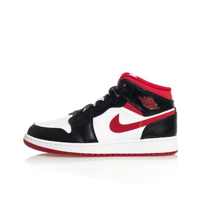 Scarpe uomo ragazzi donna nike air jordan 1 mid bianco nero rosso DJ4695  122 | eBay