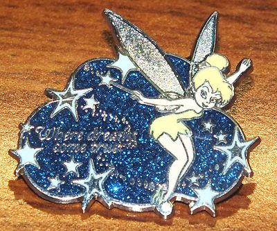 Disney Where Dreams Come True Exclusive Pixie Dust Tinkerbell Collectible Pin!