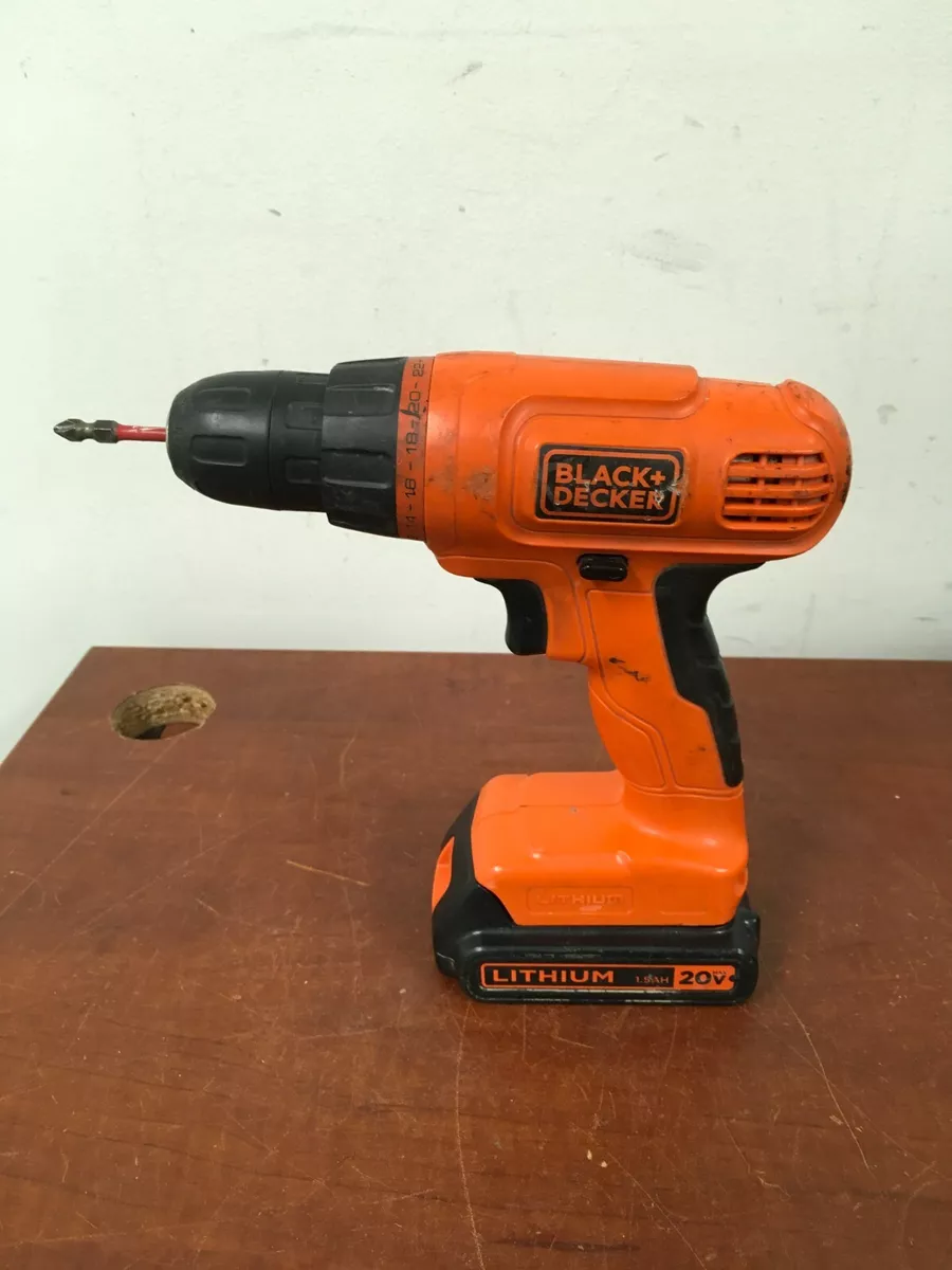 Black + Decker LD120 Type 1 (20V Max Lithium) Drill/Driver, Tool Only -  Tested