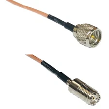 RG316 MINI UHF MALE to MINI UHF FEMALE RF Cable FAST-SHIP LOT