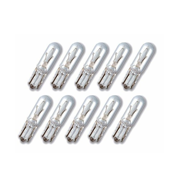 10X GlüHlampe Instrumentenbeleuchtung Armaturenbrett Birne 12V 1,2W T5 W2X4,6D-image