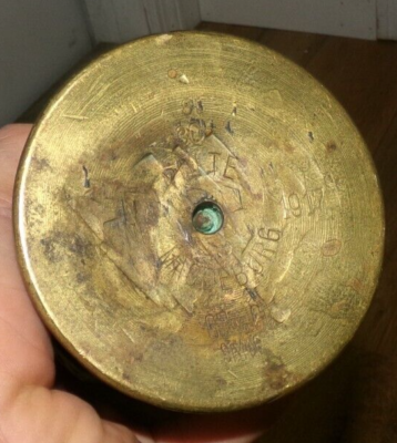 Antique 1917 WWI German Trench Art Shell Polte Magdeburg Flower
