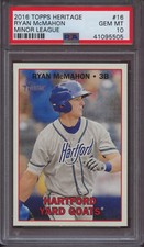 2016 Topps Heritage Minor League 16 Ryan McMahon PSA 10 Gem Mint RC Pop 2