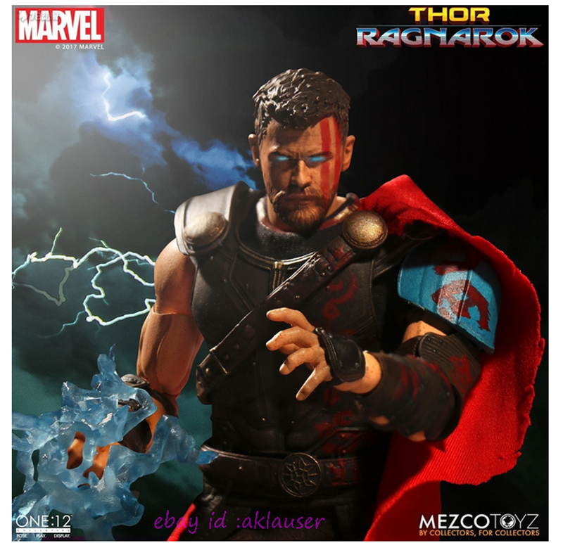 Mezco Toyz 1/12 Mravel Thor Ragnarok Thor Action Figure Toy Model