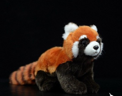 Toy Plush Panda Doll Cute Red Simulated Animal Raccoon Doll Birthday Pillow Gift