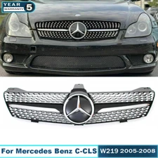Front Grille Grill W/3D Emblem For Mercedes Benz W219 CLS500 CLS550 2005-2008