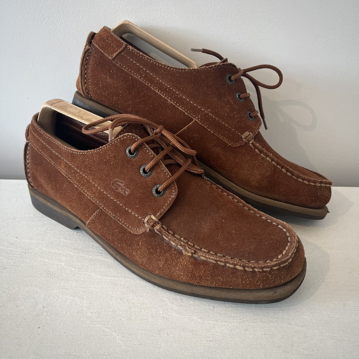 LACOSTE Rimini Vintage Suede Desert Moccasin Boat Shoe UK EU