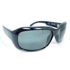 Kaenon Porter Black Polarized Sunglasses Grey Lenses Sport Wrap Italy Eyewear