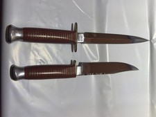 Vintage Wright & Sons Sheffield England Bowie and Dagger Set Mint Condition