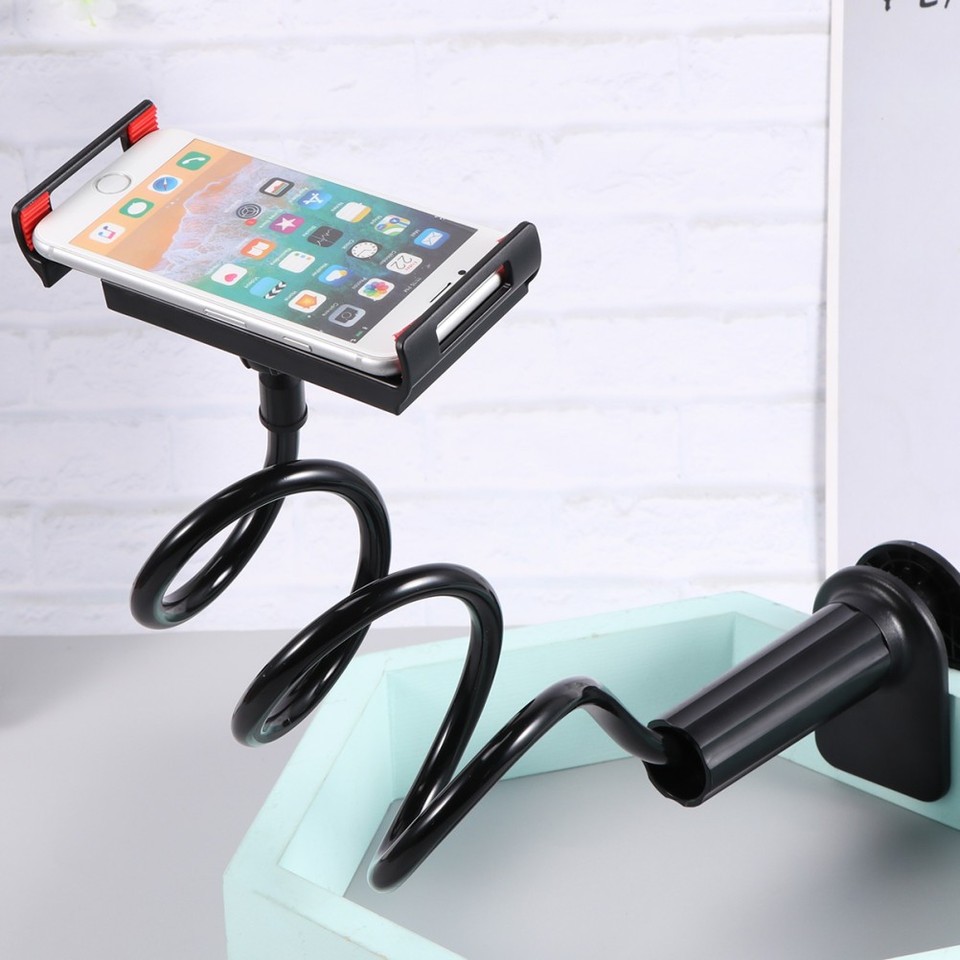 Rotated Phone Black Reusable Mobile Phone Stand Desktop Phone Holder with 360 Degree ...