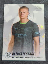 2025-26 Topps UEFA Club Competitions #US-10 Erling Haaland Ultimate Stage Chrome