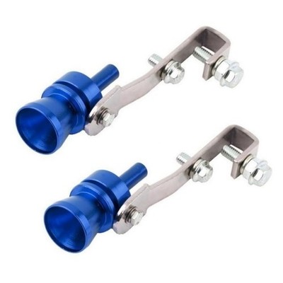 2PCS Tailpipe Sound Whistle Muffler Pipe Turbo Moud Noise Simulator Motorcycle