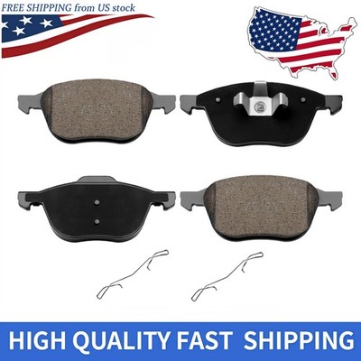 Front Ceramic Brake Pads w/Hardware for 2007 - 2013 Volvo C30 1.6L 2.4L 2.5L