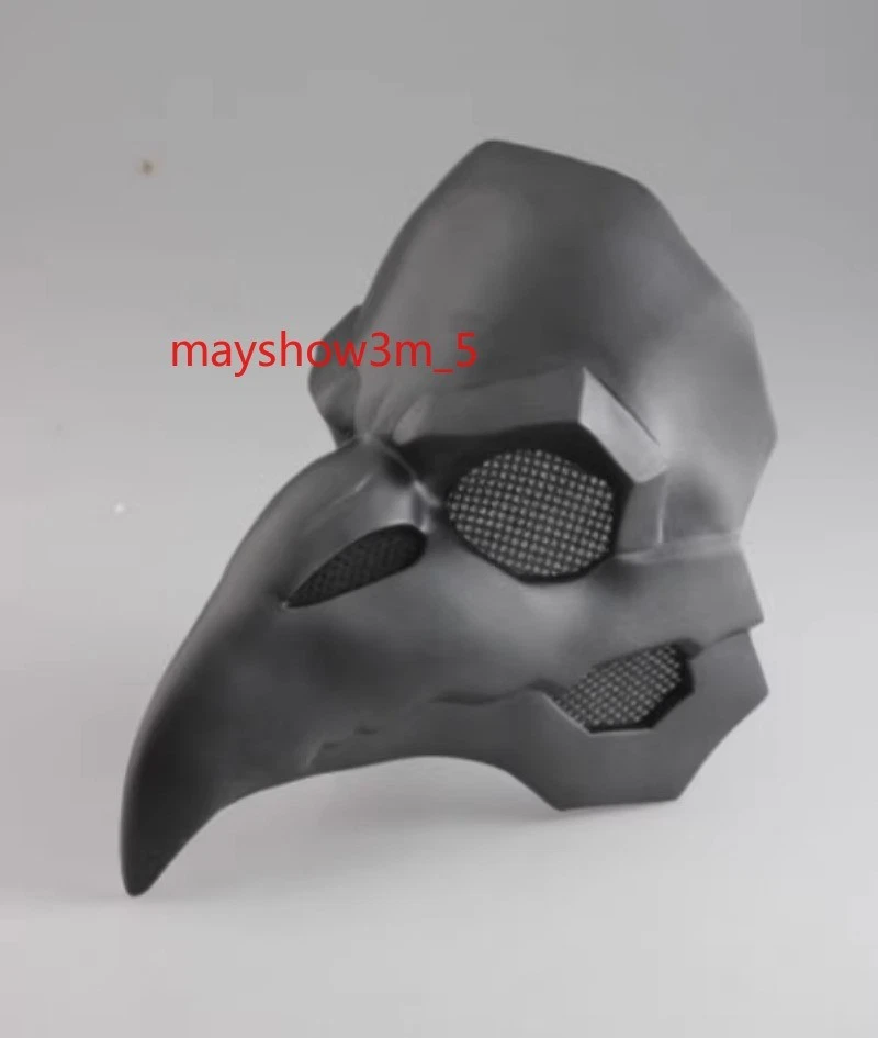 Games Overwatch Reaper Gabriel Reyes Cosplay Crow Mask Halloween Party Prop Gift - Image 4 of 4