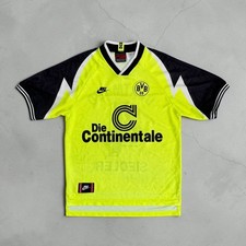 Vintage Nike Borussia Dortmund BVB 1995/96 Home Football Jersey Shirt M