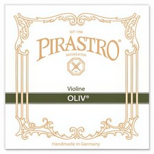 Pirastro Oliv Violin String 4/4 Medium Gauge Set - Gold-Aluminum D, Ball-E