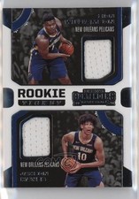 2019-20 Contenders Rookie Ticket Dual Swatches Zion Williamson Jaxson Hayes 13xk