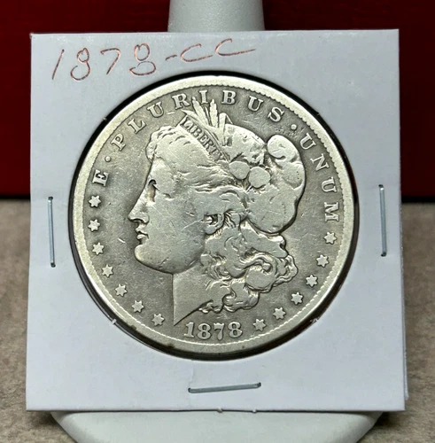 1878-CC Morgan Dollar - Lower Grade - Old Cleaning - Good Devices