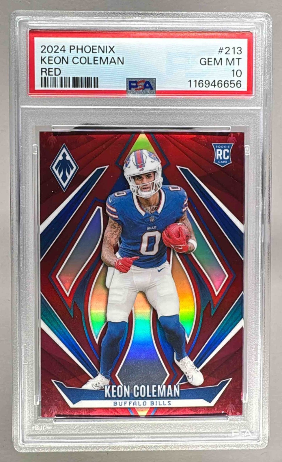 Keon Coleman Panini Phoenix #213 Red