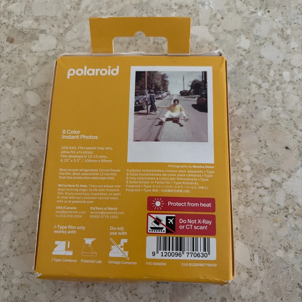 Polaroid Color i-Type Sofortbild-Film 8 Color Instant Photos OVP Neu TOP Zustand - Bild 3 von 3