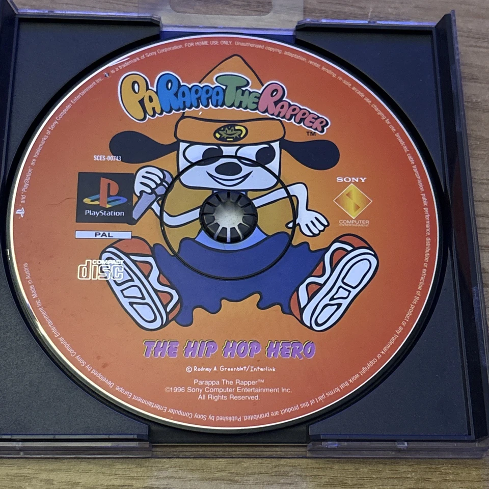 Parappa the Rapper (Sony PlayStation 1) Tested, Original Case - Very Rare! - Image 3 of 4
