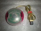 Vintage Apple Mac M4848 Clamshell USB Mouse Retro Hockey Puck Style Pink