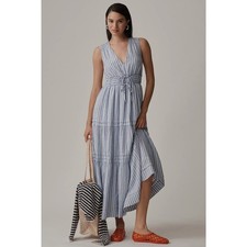 Anthropologie The Somerset Sleeveless Linen Maxi Dress - Size M