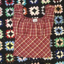Vintage 2000s French Pinkie milkmaid top